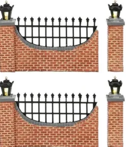 Luville General Fence brown lighted 4 pieces
