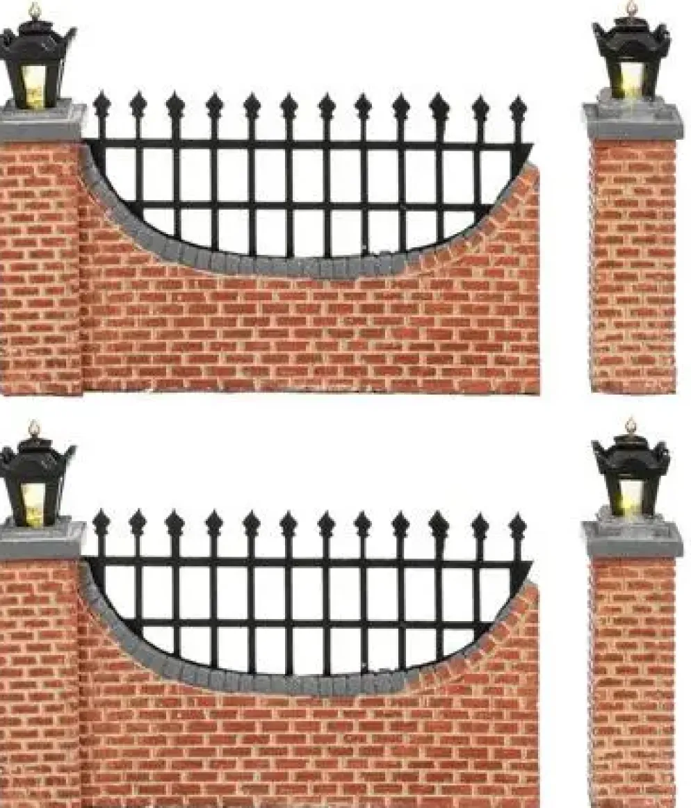 Luville General Fence brown lighted 4 pieces