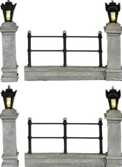 Luville General Fence grey lighted 4 pieces