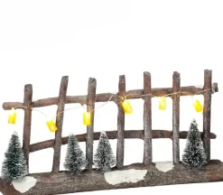 Luville General Fence lighted with trees
