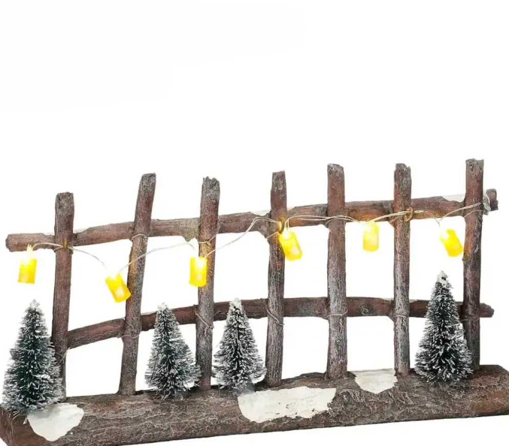 Luville General Fence lighted with trees