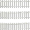 Luville General Fence white lighted 3 pieces