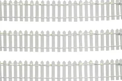 Luville General Fence white lighted 3 pieces