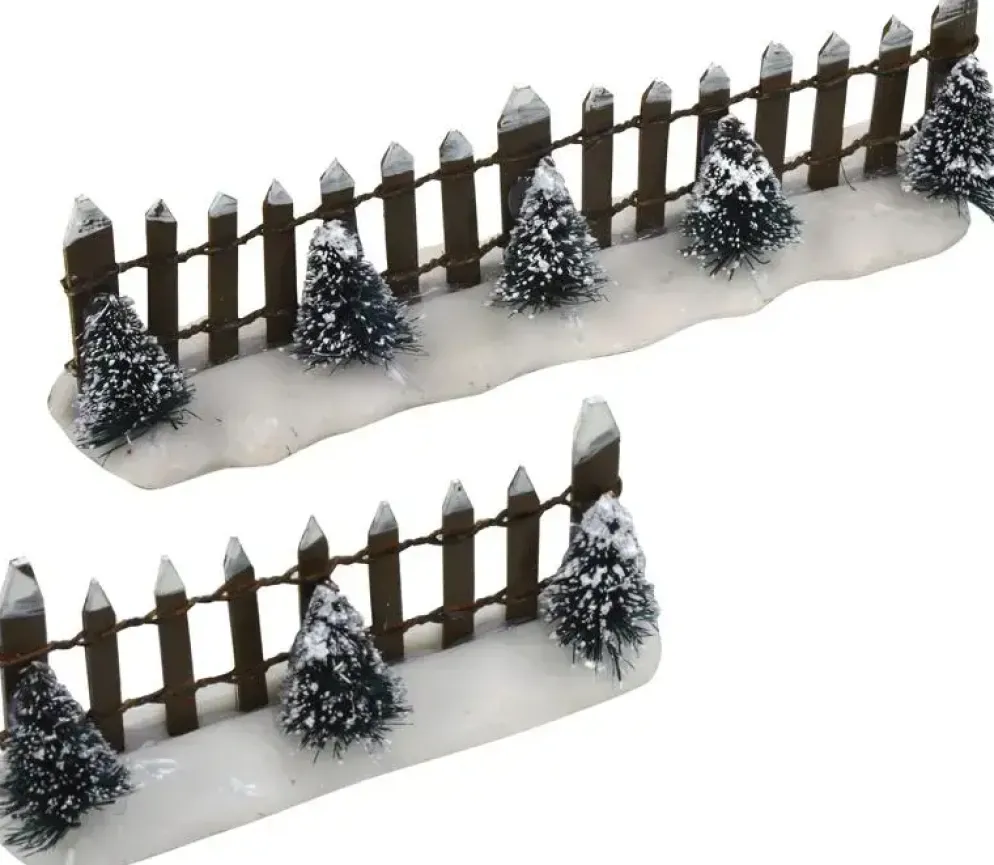 Luville General Fence wooden with trees 2 pieces