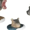 Luville General Hippopotamus family 3 stuks