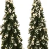 Luville General Snowy Conifer with lights 2 pieces