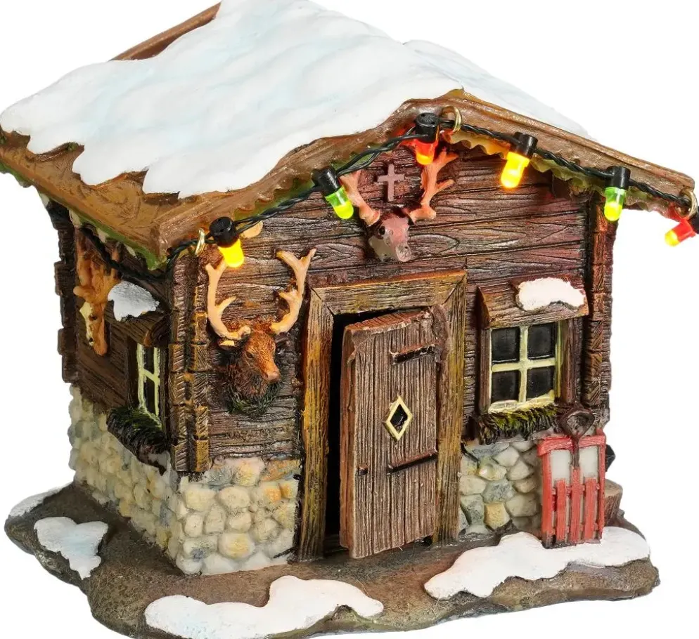 Luville Schneewald Berghutte led battery operated