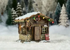 Luville Schneewald Berghutte led battery operated