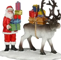 Luville Sledgeholm Santa and deer moving presents