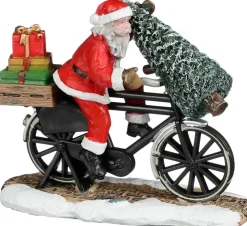 Luville Sledgeholm Santa on bicycle