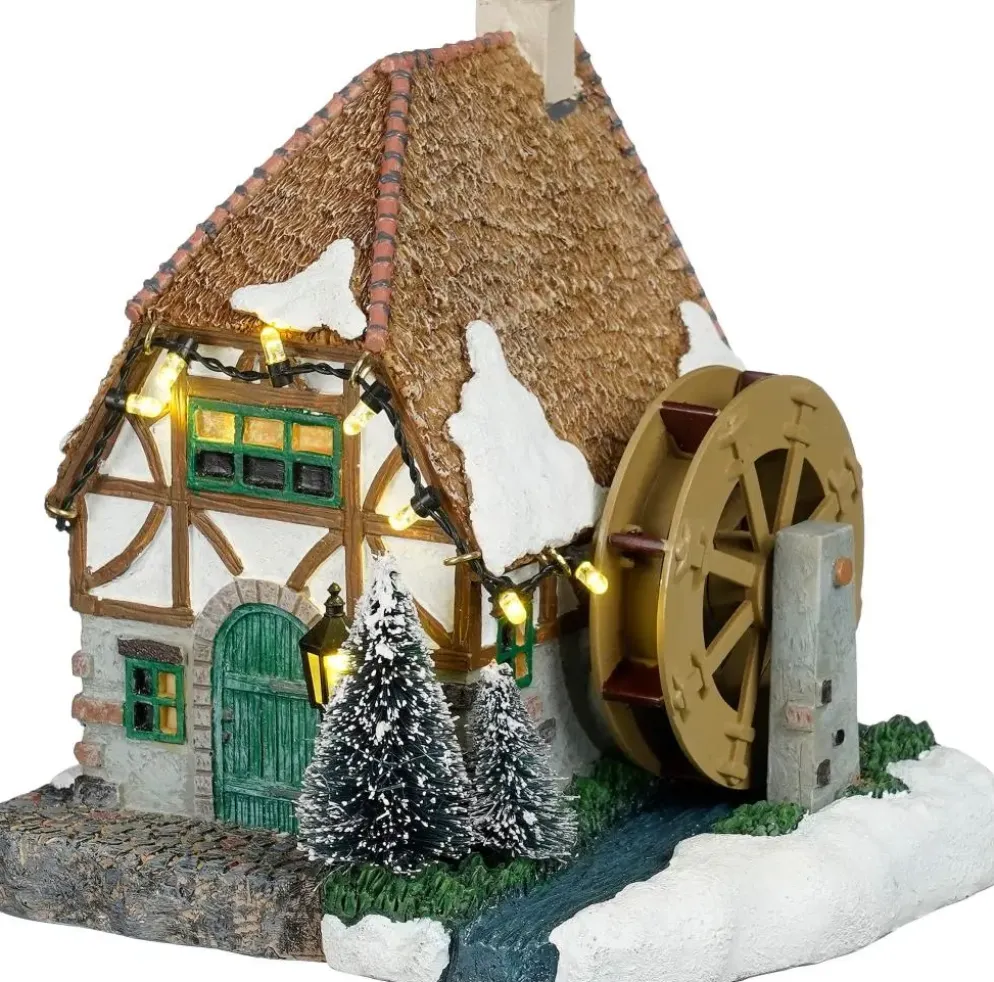 Luville Ville de Reidy Water wheel house battery operated