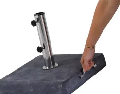 Madison parasolvoet ruw 25kg graniet