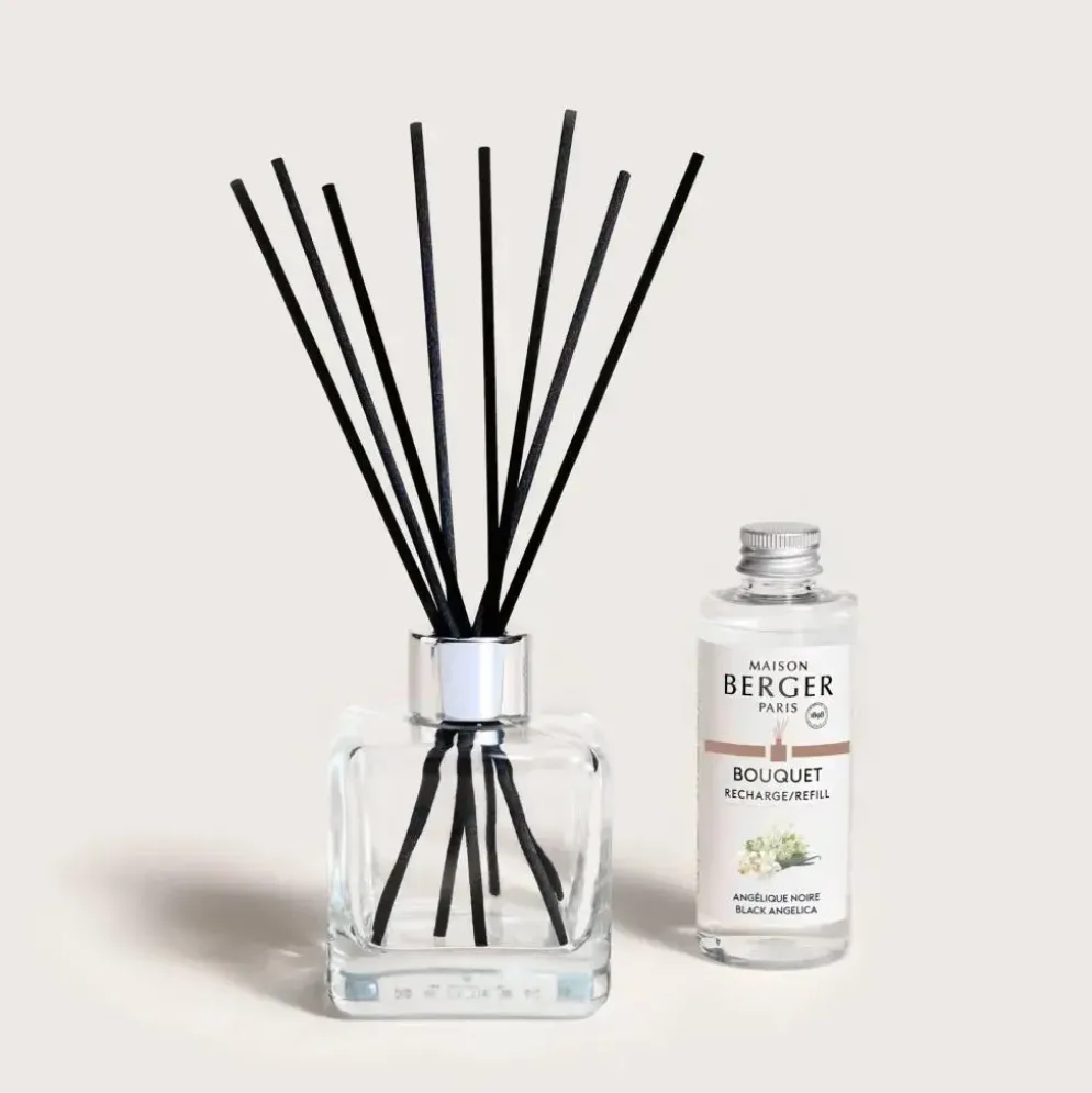 Maison Berger Paris parfumverspreider cube black angelica 100 ml