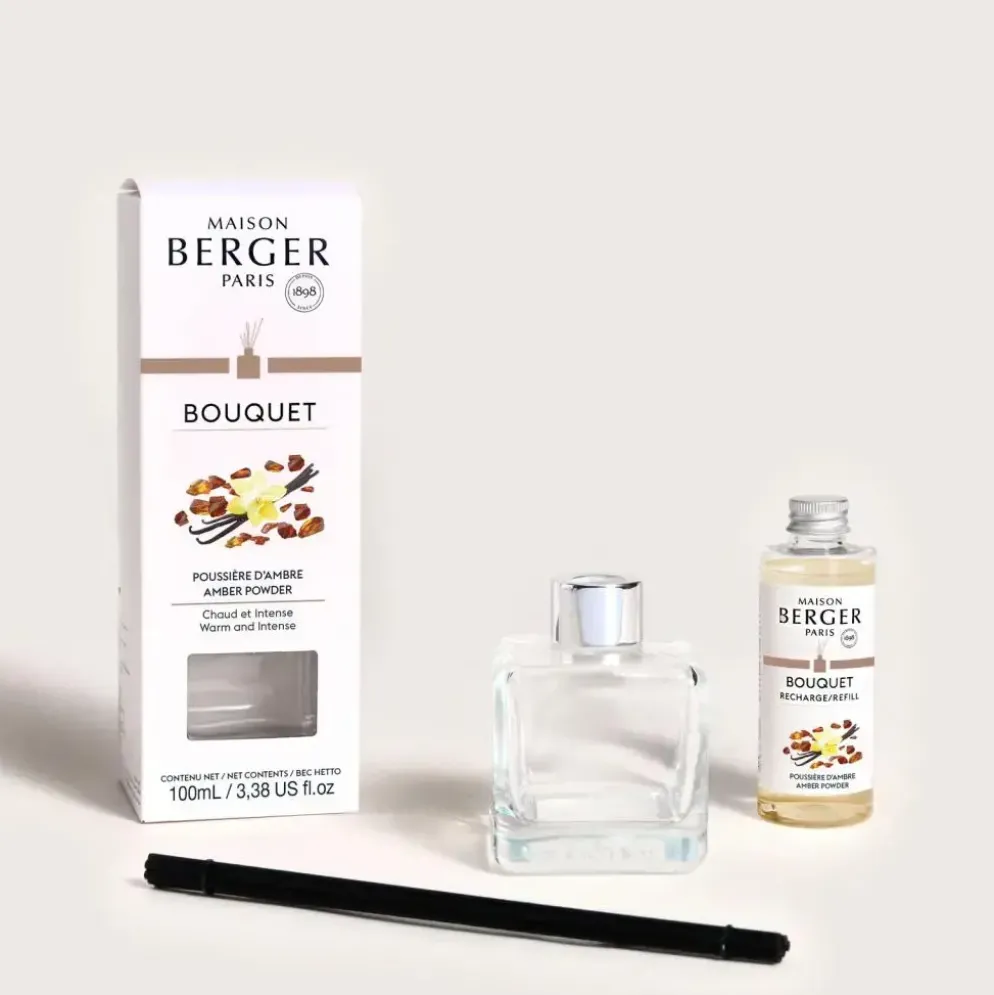 Maison Berger Paris parfumverspreider cube amber powder 100 ml