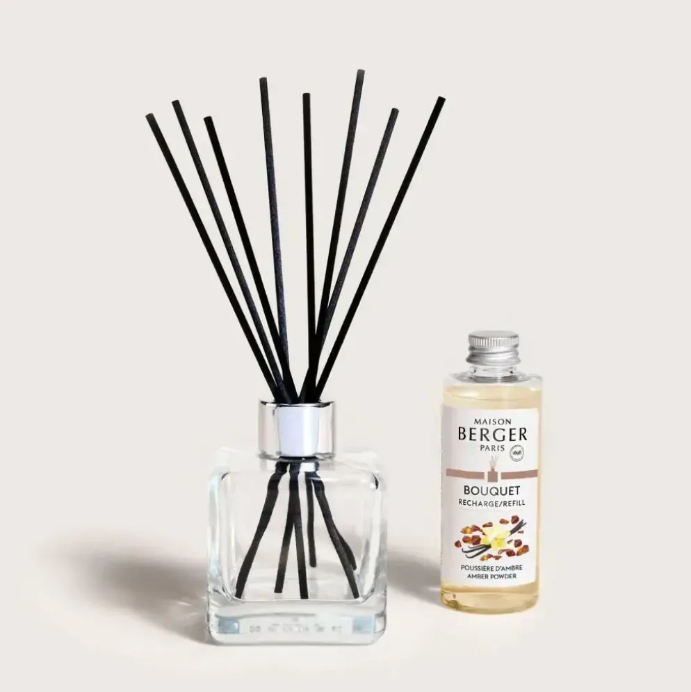 Maison Berger Paris parfumverspreider cube amber powder 100 ml
