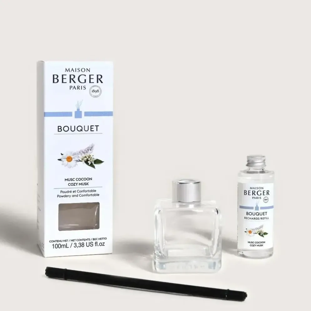 Maison Berger Paris parfumverspreider cube cozy musc 100 ml