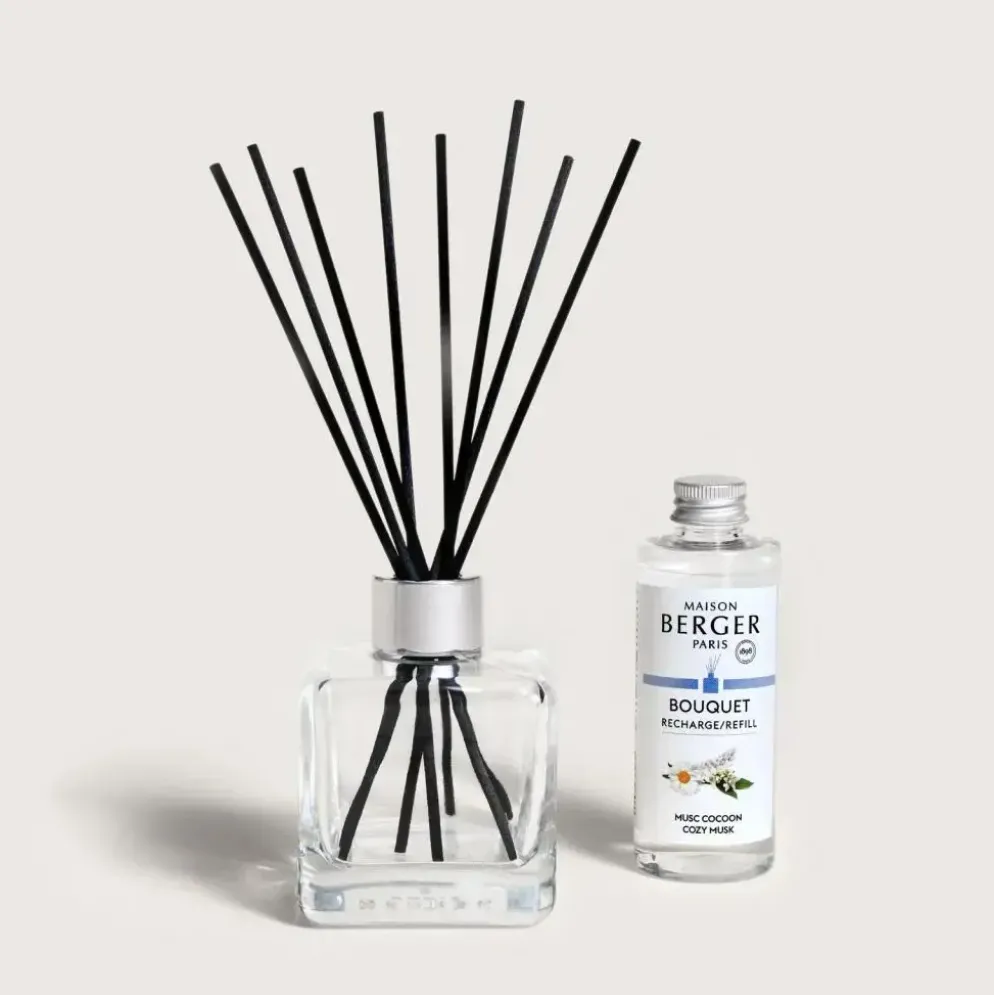 Maison Berger Paris parfumverspreider cube cozy musc 100 ml