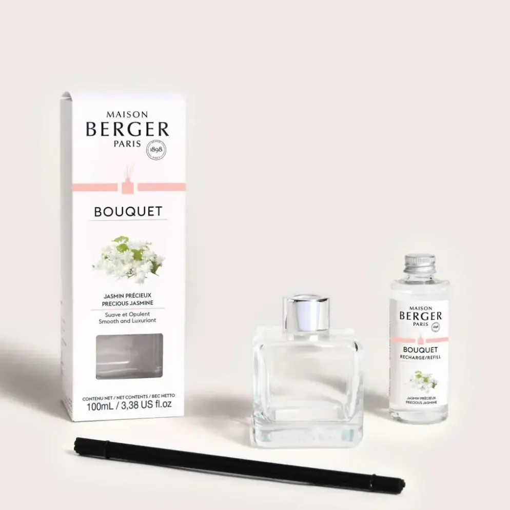 Maison Berger Paris parfumverspreider cube precious jasmine 100 ml