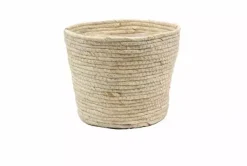 Maïsschil plantenmand naturel 14x12cm