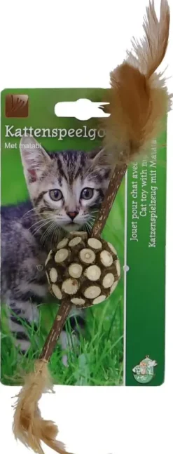 Matabi Stick met Bal – 12 cm – Bruin