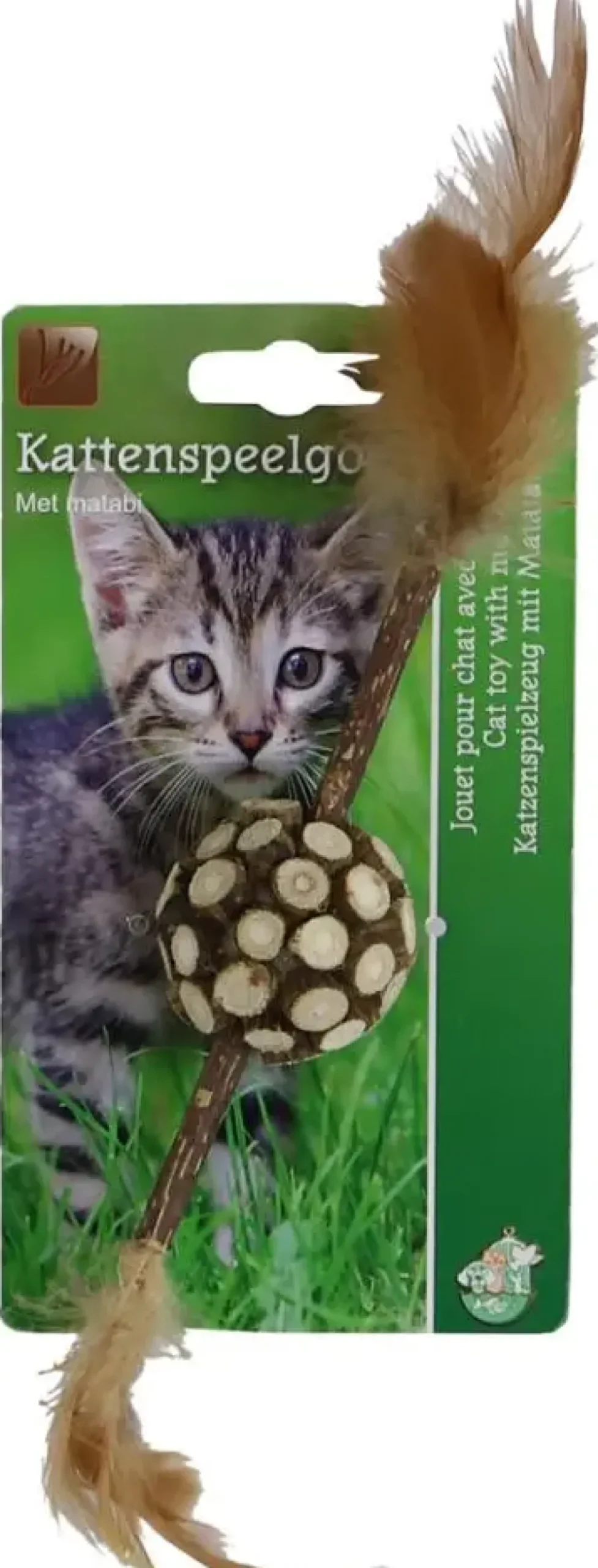 Matabi Stick met Bal – 12 cm – Bruin