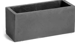 Mcollections balkonbak clayfibre 40x17,2x17,2 cm lood