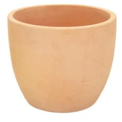 Mcollections Bloempot Egg – Ø31 × H27 cm – Clayfibre – Whitewash