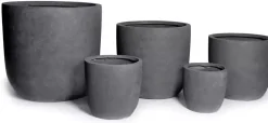 Mcollections Bloempot Egg – 54 x 51 cm – Clayfibre – Loodkleur