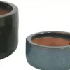 Mcollections Bloempot Geglazuurd – 31 x 15 cm – Mosgroen
