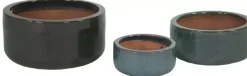 Mcollections Bloempot Geglazuurd – 38 x 20 cm – Mosgroen