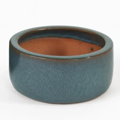 Mcollections Bloempot Geglazuurd – 21 x 10 cm – Mosgroen