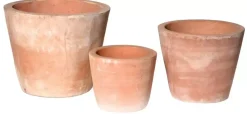 Mcollections bloempot terracotta 23x21 cm whitewash