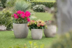Mega Collections Bloempot Egg Texas – Ø32 x H31 cm – Zand