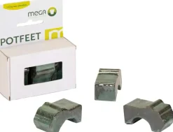 Mega Collections Geglazuurde Potvoeten – Set van 3 stuks – Mosgroen