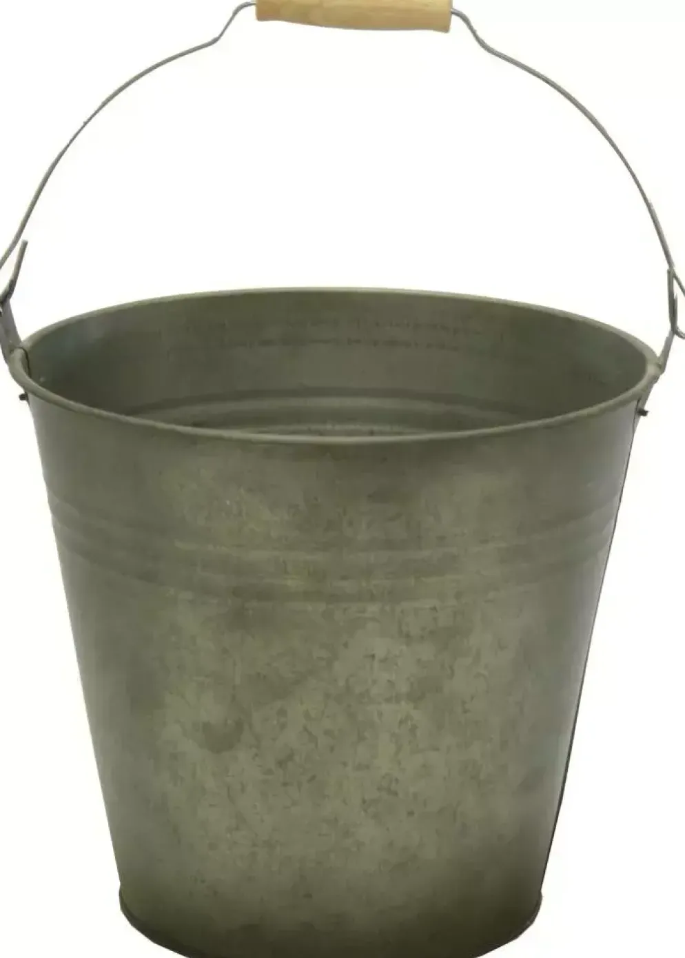 Mega Collections Plantenemmer Zink 1L - Ø13x11cm - Vintage Groen