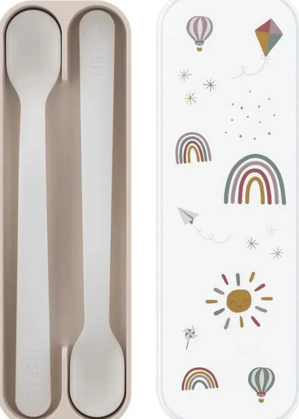 Mepal babylepelset mio 2 stuks - sunshine & rainbow