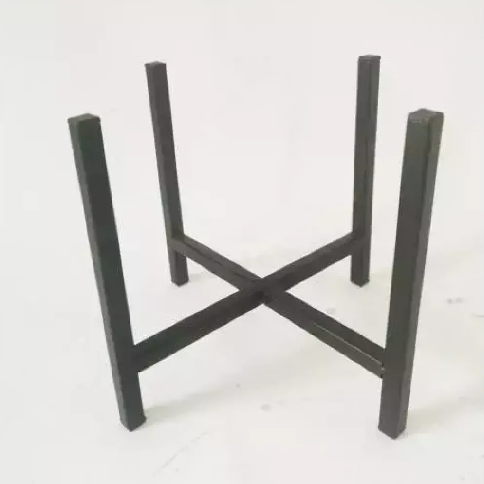 Metal stand black 50x50h45cm