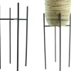 Metal stand black 25x25h55cm