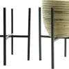 Metal stand black 20x20h25cm
