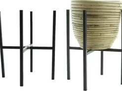 Metal stand black 20x20h25cm
