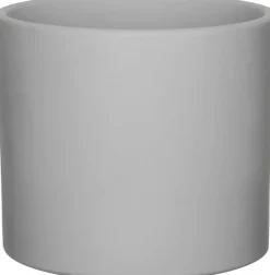 Mica Decorations bloempot Era rond 17,5x14,5cm lichtgrijs