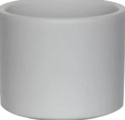 Mica Decorations bloempot Era rond 10x9cm lichtgrijs