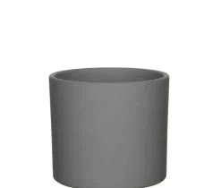 Mica Decorations bloempot Era rond 13,5x12,5cm grijs