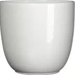 Mica Decorations bloempot keramiek 8.5x7.5cm wit