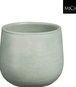 Mica Decorations bloempot sevilla terracotta 15x13cm grijs