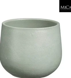 Mica Decorations bloempot sevilla terracotta 17x15cm grijs