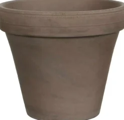 Mica Decorations bloempot stan terracotta 24x21cm grijs