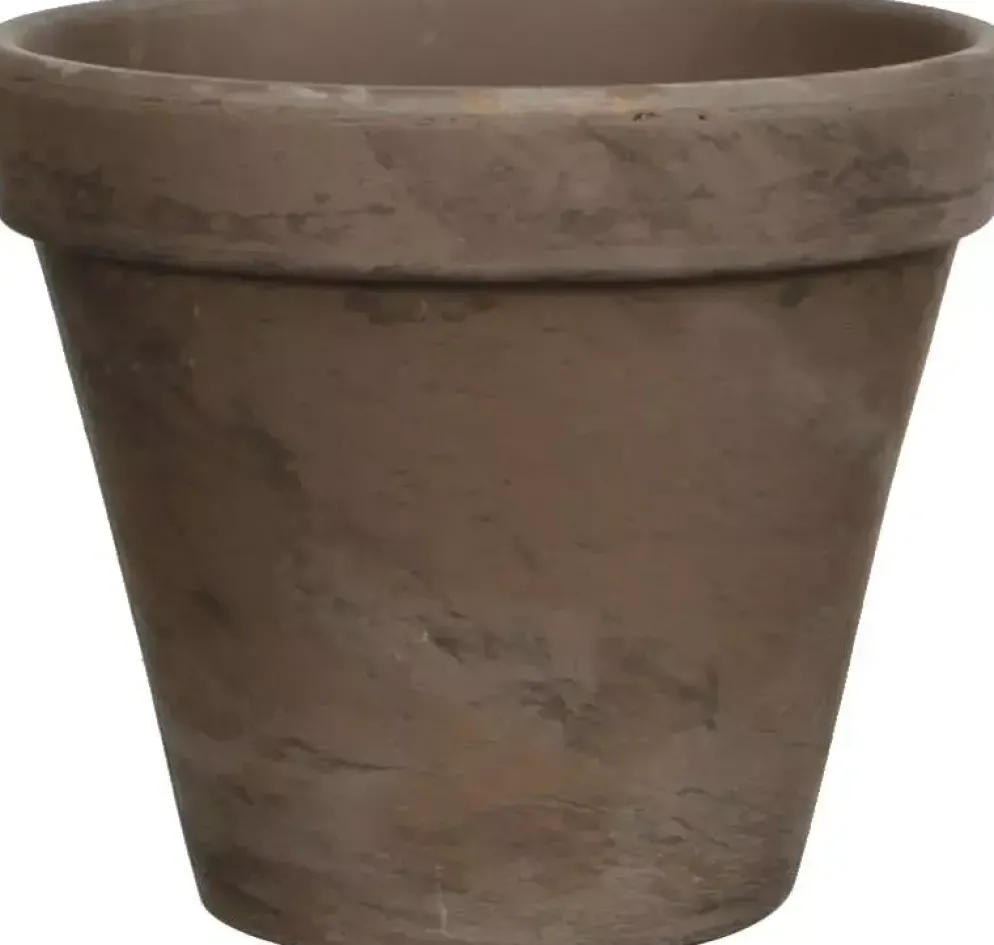 Mica Decorations bloempot Stan 13,5x11,5 cm grijs basalt