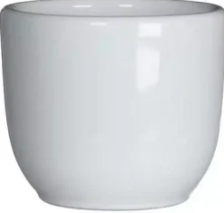 Mica Decorations bloempot Tusca rond 7,5x6,5 cm wit