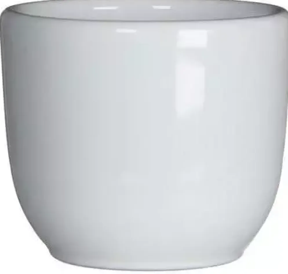 Mica Decorations bloempot Tusca rond 7,5x6,5 cm wit